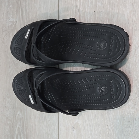 Crocs Women Wedge Sandals Shoes Sz 9 - Picture 4 of 13